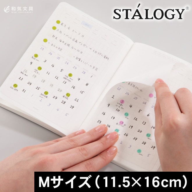 スタロジー STALOGY 貼ってはがせるカレンダーシール Mサイズ 通販 文房具の和気文具