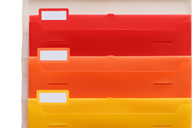 インデックスで書類もラクラク仕分け 