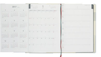 【2018年 手帳】グリーティングライフ Greeting モーメントプランナー MOMENT PLANNER A5 ホリゾンタル