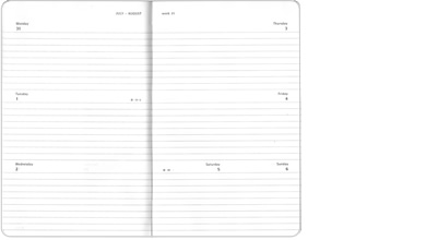 【2018年 手帳】モレスキン Moleskine 週間 ホリゾンタル（ヨコ型）ハードカバー ラージサイズ