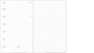 【2018年 手帳】モレスキン Moleskine 週間 スケジュール＋ノート（レフト式） ハードカバー ラージサイズ