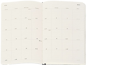 【2018年 手帳】モレスキン Moleskine 月間 マンスリー ソフトカバー ラージサイズ