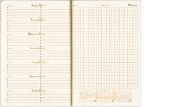 【2018年 手帳】ロディア RHODIA ウェブプランナー ウィークリーホリゾンタル（レフト式） 14×21 [A5サイズ]