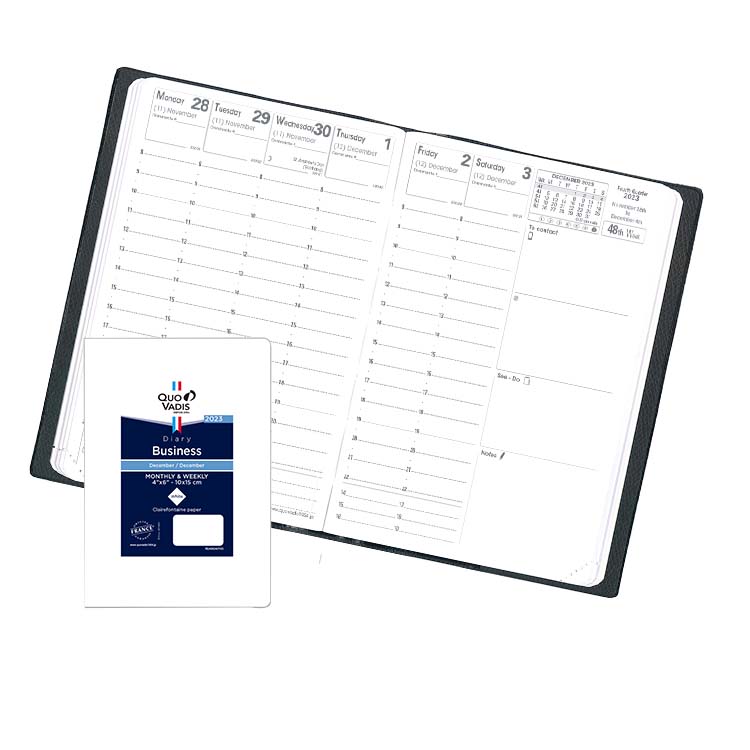 手帳 23年 クオバディス 週間 バーチカル 時間軸タテ 10 15cm ビジネス リフィル レフィル メール便送料無料 通販 文房具の和気文具