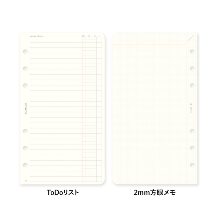 シンプルに使えるToDoリストと2mm方眼メモページ