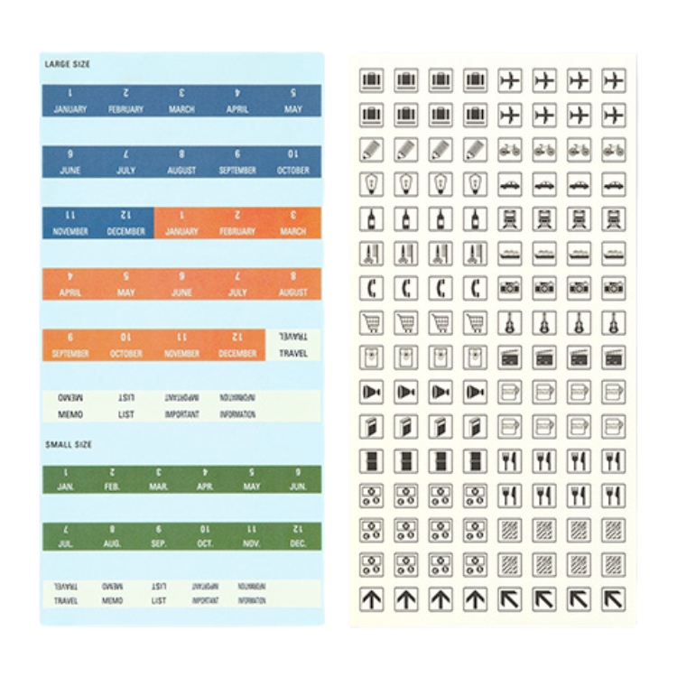 <b>インデックスシール、スケジュールシール</b>