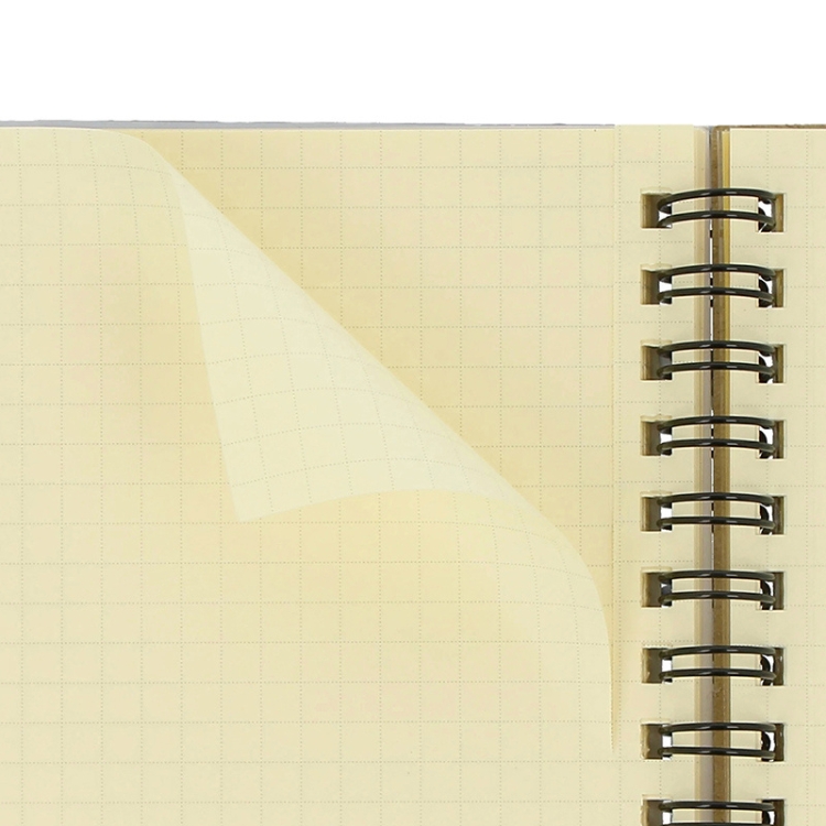 通常のロルバーン ポケット付メモと同様に全ページミシン目付きの5mm方眼です。