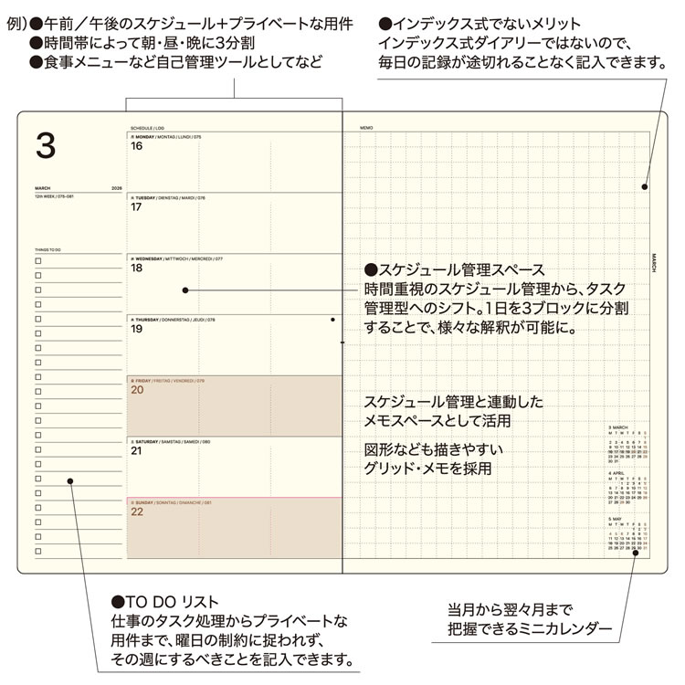 ●リニューアル/変更点B6変形からB6正寸にサイズ変更（天地173mm→182mm）。