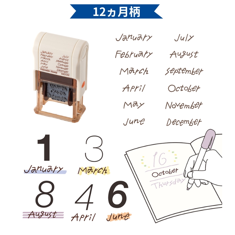 「ゆるログロールシール」数字柄と同じ作家さん（大内郁美さん）で一緒に組み合わせて使用すると相性良くステキにまとまります。