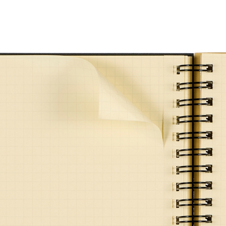 5mm方眼のメモページは、書き込みの多い方にも嬉しい165ページ。