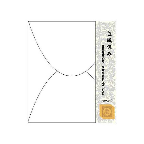 ミドリ/midori カラー色紙包み （S） 白