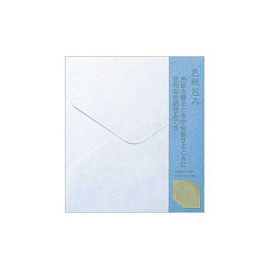 ミドリ/midori カラー色紙包み 青