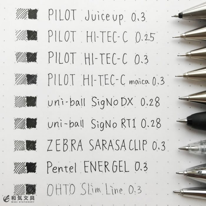 手帳に小さく書きたい人の 激細ボールペン比較 和気文具ウェブマガジン