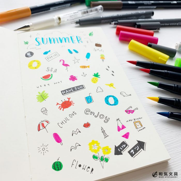 ペンの検証あり 夏のプチイラスト描いてみた 和気文具ウェブマガジン