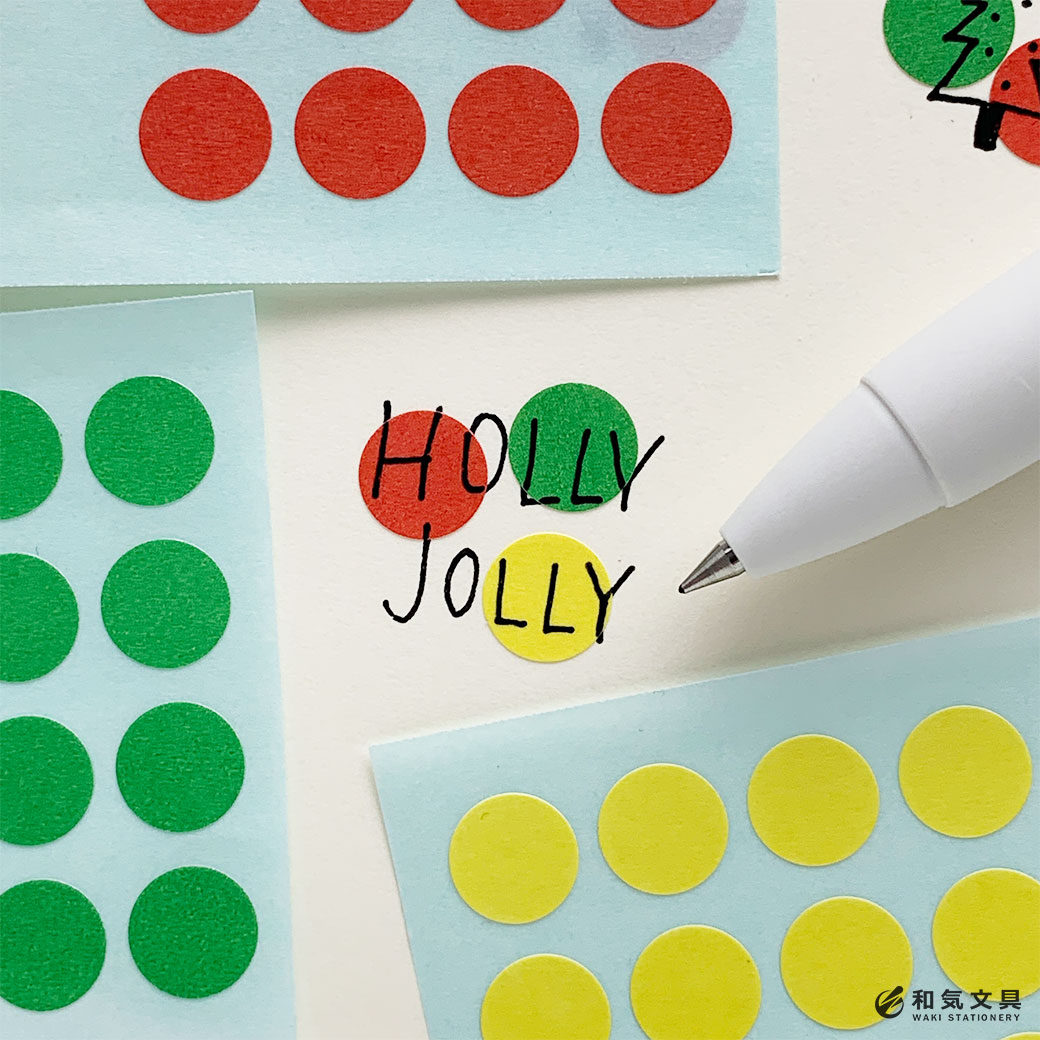 【丸シールのプチ活用】まあるく色を塗ったみたい♪ – 和気文具ウェブマガジン